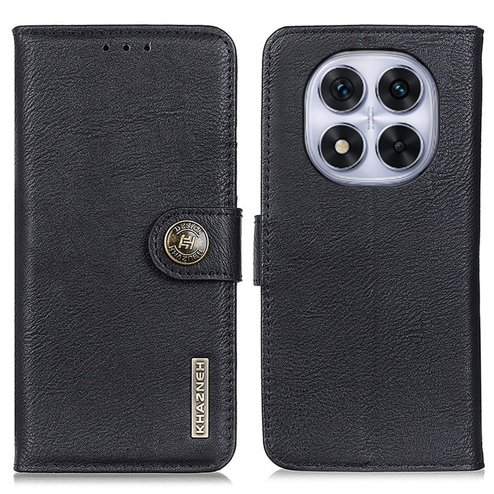 KHAZNEH For Xiaomi Redmi Note 14 Pro+ 5G / 14 Pro 5G / Poco X7 5G Wallet Case Leather Flip Phone Cover Cowhide Texture