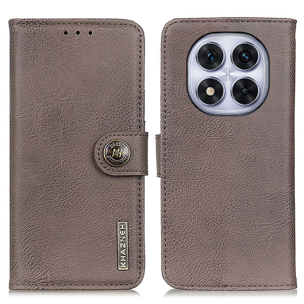 KHAZNEH For Xiaomi Redmi Note 14 Pro+ 5G / 14 Pro 5G / Poco X7 5G Wallet Case Leather Flip Phone Cover Cowhide Texture