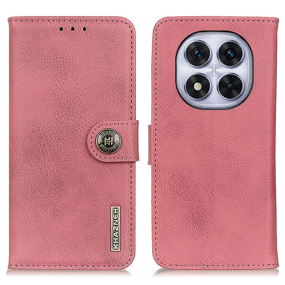 KHAZNEH For Xiaomi Redmi Note 14 Pro+ 5G / 14 Pro 5G / Poco X7 5G Wallet Case Leather Flip Phone Cover Cowhide Texture