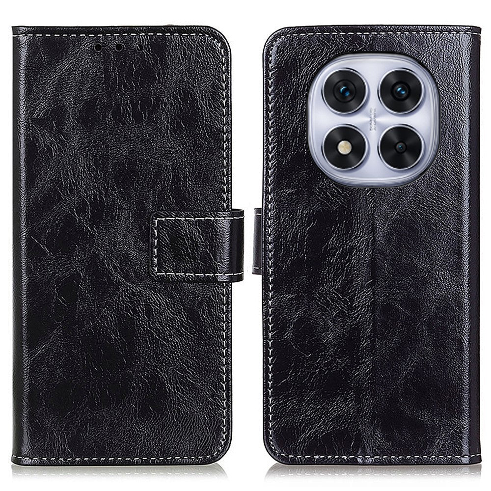 Xiaomi Redmi Note 14 Pro+ 5G / Note 14 Pro 5G / Poco X7 5G Läderfodral Plånboksfodral Mobilskal Crazy Horse Texture