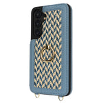 Til Samsung Galaxy A55 5G Cover med Kortholder, Støttefod, RFID-blokerende PU+TPU Telefonbagcover