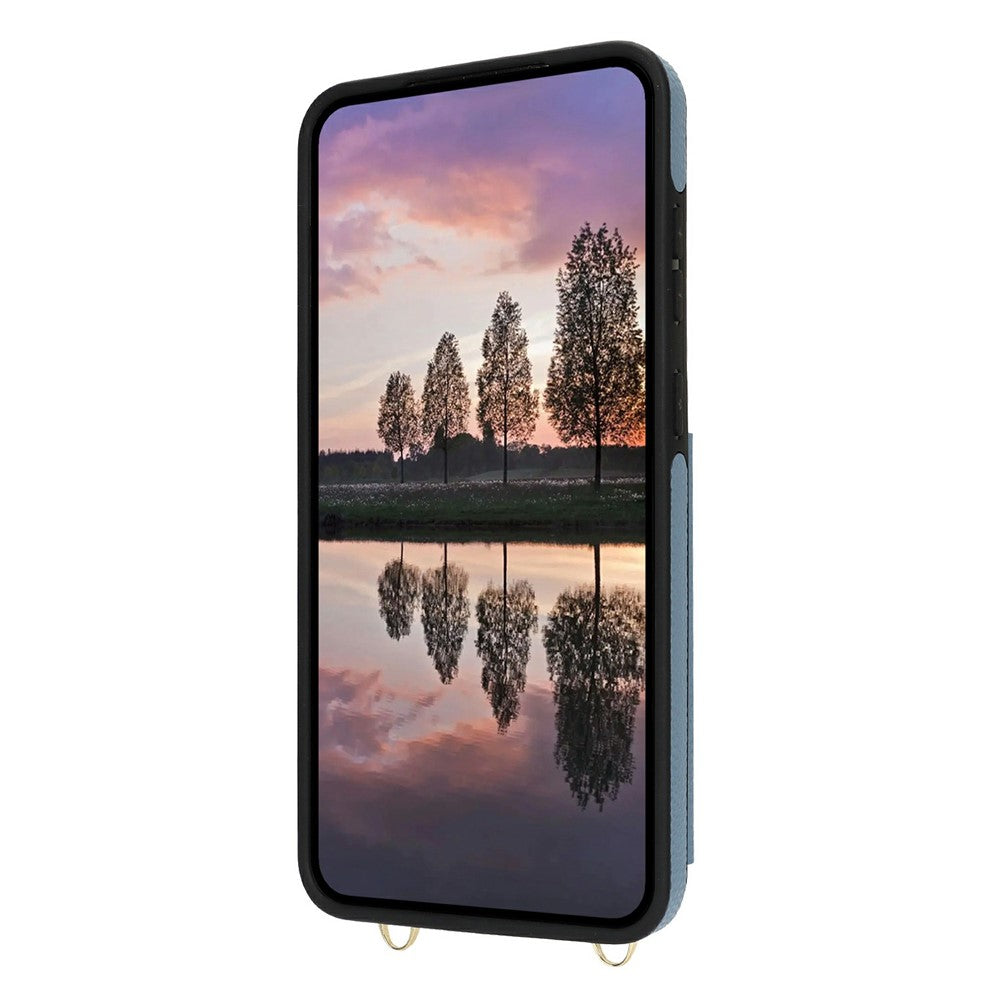 Til Samsung Galaxy A55 5G Cover med Kortholder, Støttefod, RFID-blokerende PU+TPU Telefonbagcover