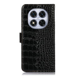 For Xiaomi Redmi Note 14 Pro 5G / Poco X7 5G Case Crocodile Texture Genuine Cow Leather Phone Wallet Cover