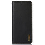 KHAZNEH For Xiaomi Redmi Note 14 Pro 5G / Poco X7 5G Case Genuine Cow Leather Wallet Phone Cover Nappa Texture