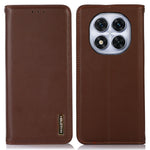 KHAZNEH For Xiaomi Redmi Note 14 Pro 5G / Poco X7 5G Case Genuine Cow Leather Wallet Phone Cover Nappa Texture