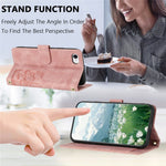 Lædercover til iPhone SE (2022) / SE (2020) / 8 / 7 / 6s / 6 Tulip-telefoncover med 5 kortlommer Pung