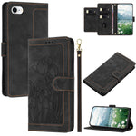 Lædercover til iPhone SE (2022) / SE (2020) / 8 / 7 / 6s / 6 Tulip-telefoncover med 5 kortlommer Pung