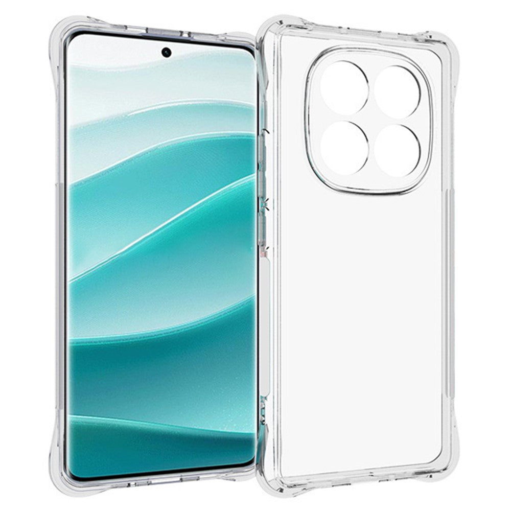 WANLONFENG WL-serien för Xiaomi Redmi Note 14 Pro 5G / Poco X7 5G TPU-skal 2,0 mm mobilskydd med härdat glasfilm