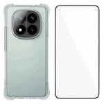 WANLONFENG WL Series for Xiaomi Redmi Note 14 Pro+ 5G TPU Case 2.0mm Phone Cover with Tempered Glass Film