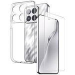 NORTHJO For Xiaomi 15 TPU Phone Case+Tempered Glass Film (Support Fingerprint Unlock)