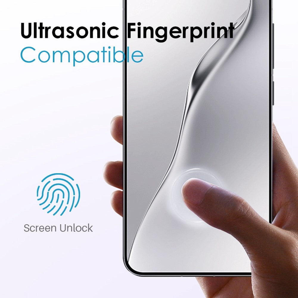 NORTHJO For Xiaomi 15 TPU Phone Case+Tempered Glass Film (Support Fingerprint Unlock)