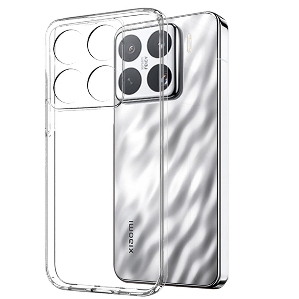 NORTHJO For Xiaomi 15 Pro TPU Phone Case+3D Curved Tempered Glass Film (Support Fingerprint Unlock)