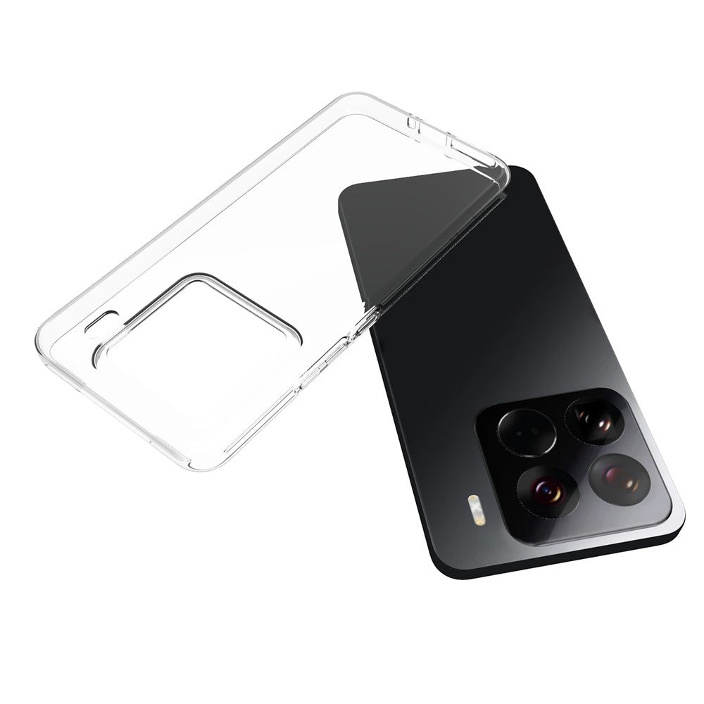 10 st/förpackning för Xiaomi 15 Pro genomskinligt skal vattenstämpelfritt TPU-skyddsfodral