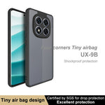 IMAK UX-9B-serien til Xiaomi Redmi Note 14 Pro 5G / Poco X7 5G-cover, Tiny Airbag, PC+TPU, mat mobilcover