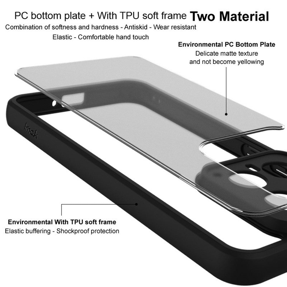 IMAK UX-9B Series For Xiaomi Redmi Note 14 Pro+ 5G Case Tiny Airbag PC+TPU Matte Phone Cover