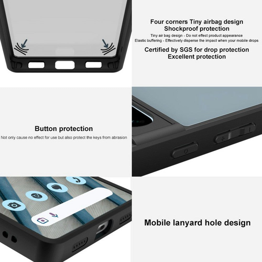IMAK UX-9B Series For Xiaomi Redmi Note 14 Pro+ 5G Case Tiny Airbag PC+TPU Matte Phone Cover