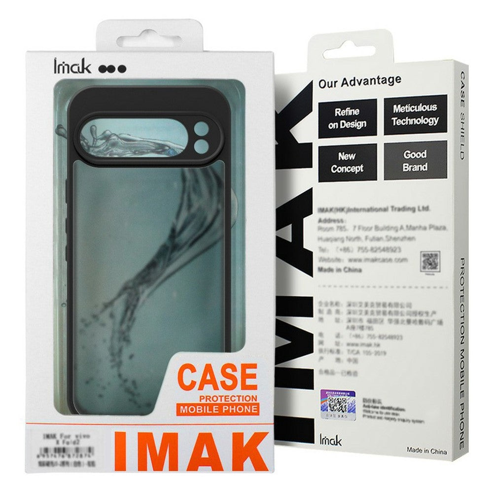 IMAK UX-9B Series For Xiaomi Redmi Note 14 Pro+ 5G Case Tiny Airbag PC+TPU Matte Phone Cover