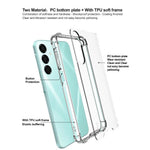 IMAK til Samsung Galaxy A16 5G / 4G PC+TPU Stødresistent Gennemsigtigt Telefoncover