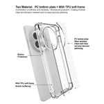 IMAK För OnePlus 13 Skal PC+TPU Stötsäkert Genomskinligt mobilskal