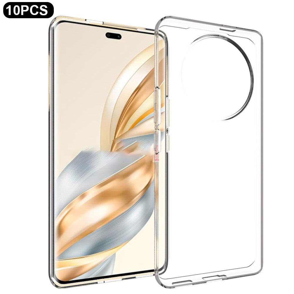 10Pcs / Pack For Honor Magic7 Lite 5G / X9c 5G / X60 Pro 5G Clear Case Watermark-Free TPU Protective Cover