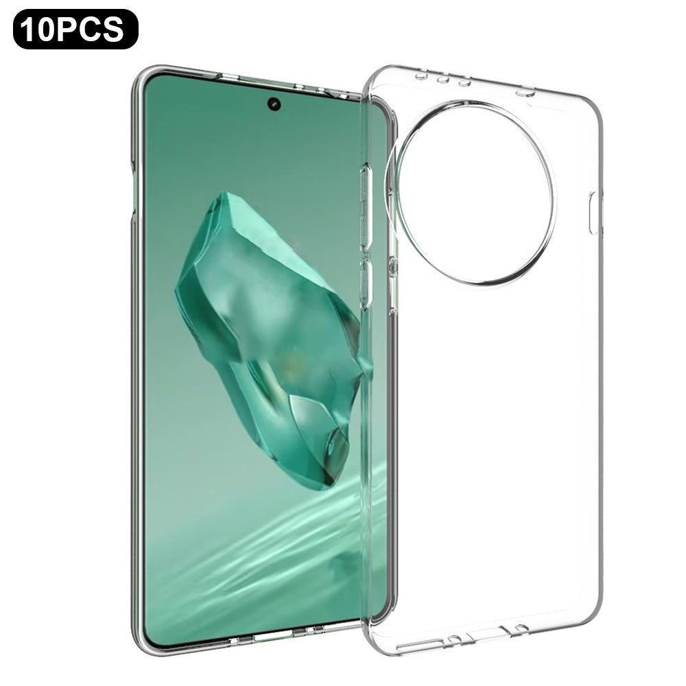 10Pcs / Pack For OnePlus 13 Clear Case Watermark-Free TPU Protective Cover