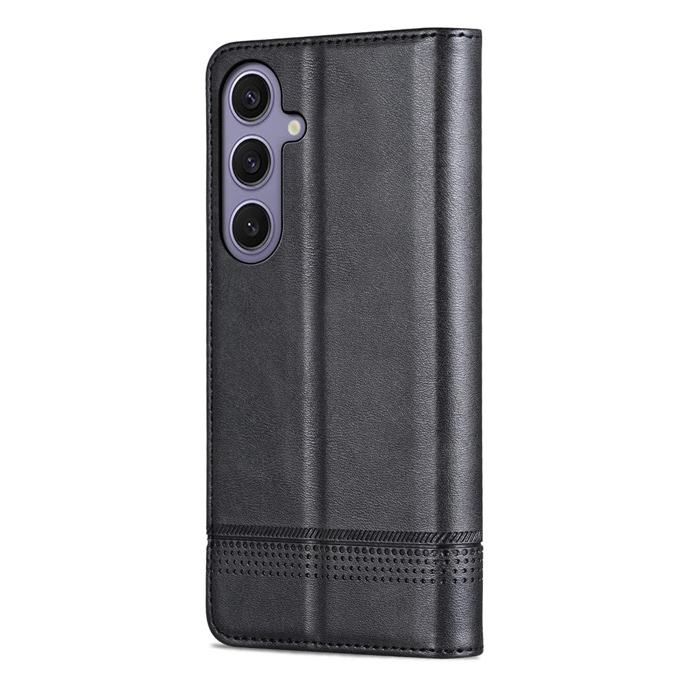 AZNS För Samsung Galaxy S25+ Skal Plånboksfodral i Kohud med PU-lädertextur