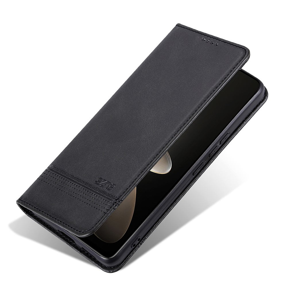 AZNS For Oppo Find X8 5G Case Cowhide Texture PU Leather Wallet Phone Cover