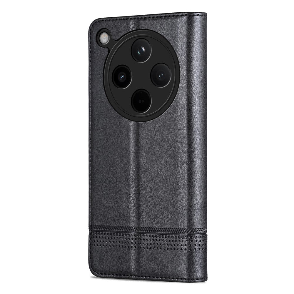 AZNS For Oppo Find X8 5G Case Cowhide Texture PU Leather Wallet Phone Cover