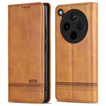 AZNS For Oppo Find X8 5G Case Cowhide Texture PU Leather Wallet Phone Cover