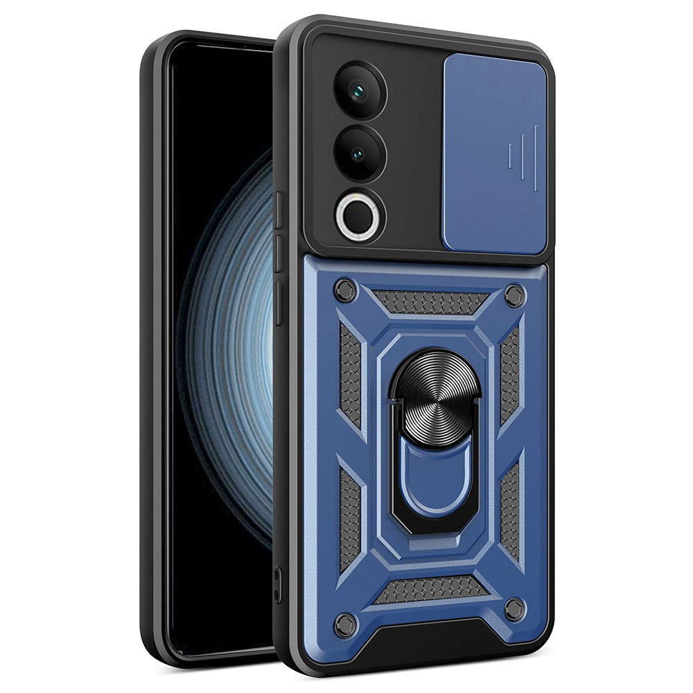 OnePlus Nord CE4 5G-skal med glidande kameralock PC+TPU-stativmobilskydd