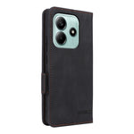 For Xiaomi Redmi Note 14 4G (163.25mm) Case Leather Wallet Flip Phone Cover with Hardware Decor