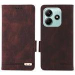 For Xiaomi Redmi Note 14 4G (163.25mm) Case Leather Wallet Flip Phone Cover with Hardware Decor