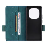 For Xiaomi Redmi Note 14 Pro 4G Case Leather Wallet Flip Phone Cover with Hardware Decor