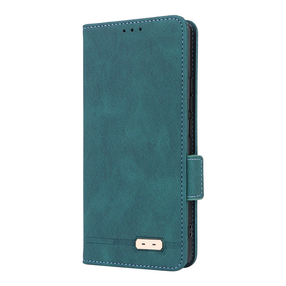 For Xiaomi Redmi Note 14 Pro 4G Case Leather Wallet Flip Phone Cover with Hardware Decor