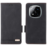 For Xiaomi Redmi Note 14 Pro 4G Case Leather Wallet Flip Phone Cover with Hardware Decor