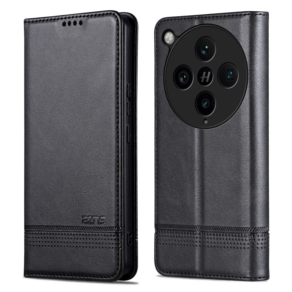 AZNS For Oppo Find X8 Pro 5G Case Cowhide Texture PU Leather Wallet Phone Cover