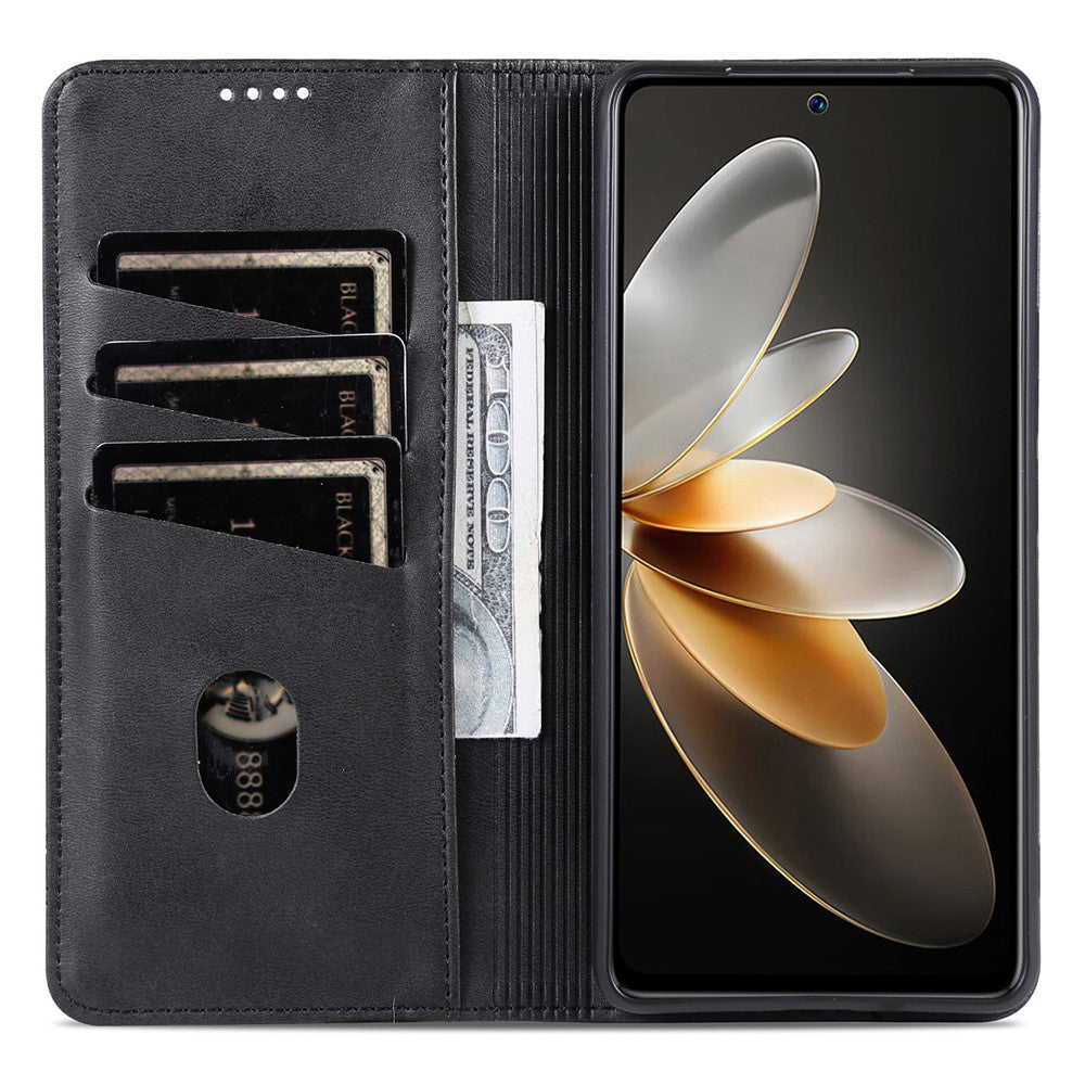 AZNS For Oppo Find X8 Pro 5G Case Cowhide Texture PU Leather Wallet Phone Cover