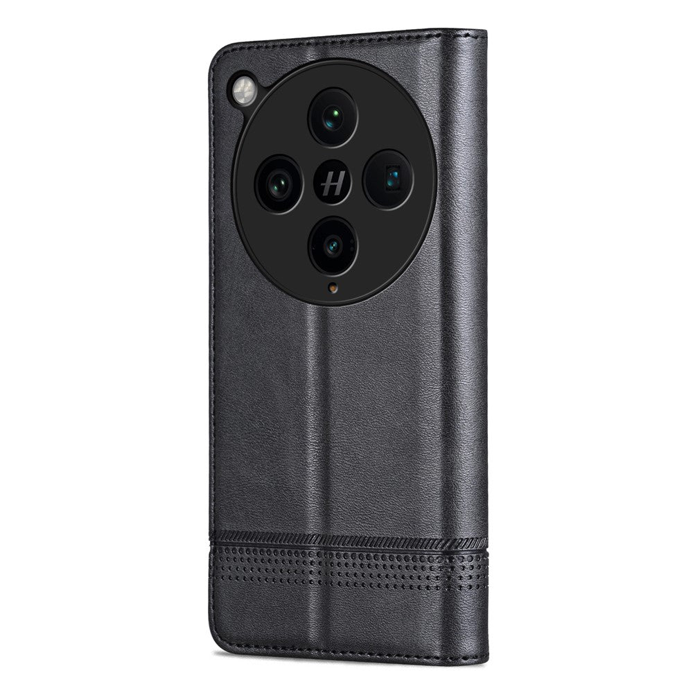 AZNS For Oppo Find X8 Pro 5G Case Cowhide Texture PU Leather Wallet Phone Cover
