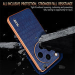 AZNS For Oppo Find X8 Pro 5G Case Electroplating Crocodile Texture PU+TPU Phone Cover
