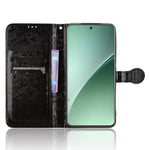 For Xiaomi 15 Wallet Case Dot Pattern Imprint PU Leather Phone Cover