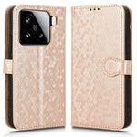 For Xiaomi 15 Wallet Case Dot Pattern Imprint PU Leather Phone Cover