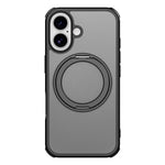Til iPhone 16-cover kompatibelt med MagSafe Ring Kickstand TPU+PC-bagcover