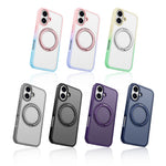 Til iPhone 16-cover kompatibelt med MagSafe Ring Kickstand TPU+PC-bagcover