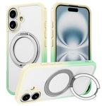 Til iPhone 16-cover kompatibelt med MagSafe Ring Kickstand TPU+PC-bagcover