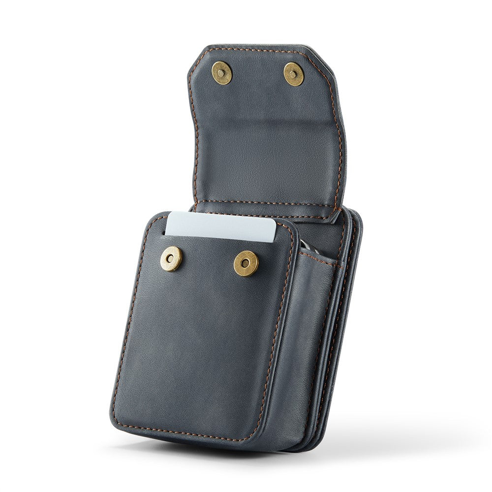 CASEME For Samsung Galaxy Z Flip7 FE 5G / Z Flip7 5G / Z Flip6 5G / Z Flip5 5G Phone Pouch with Strap RFID Blocking Leather Wallet Phone Case