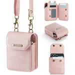 CASEME For Samsung Galaxy Z Flip7 FE 5G / Z Flip7 5G / Z Flip6 5G / Z Flip5 5G Phone Pouch with Strap RFID Blocking Leather Wallet Phone Case