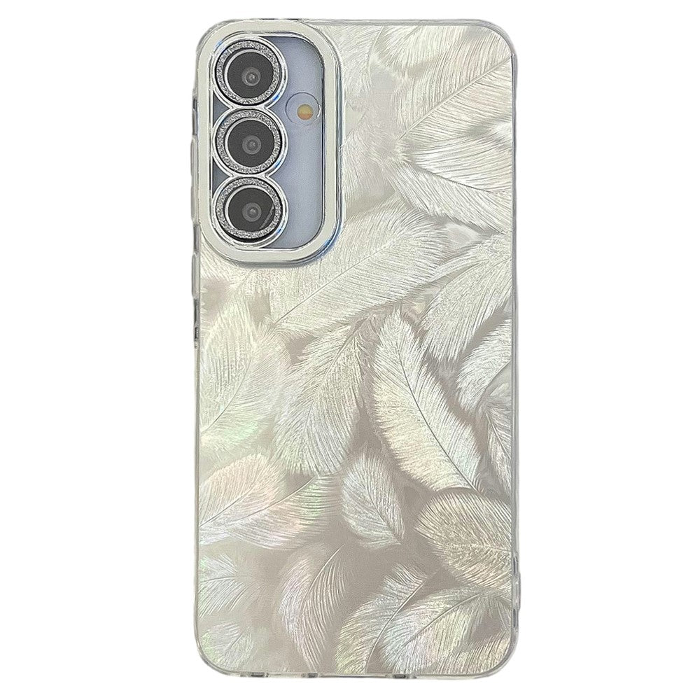 Samsung Galaxy S25-skal IMD-design stötsäkert PC+TPU-mobilskal med glaslinsfilm