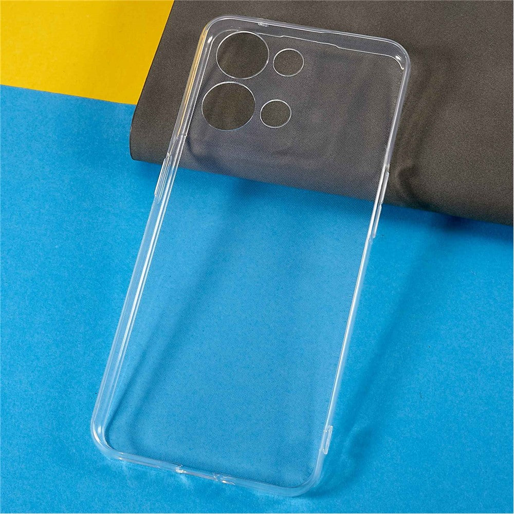 For Oppo Reno8 5G (Global Version) Anti-Scratch Clear Phone Back Cover Shockproof Slim TPU Phone Case
