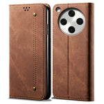 For Oppo Find X8 5G Case Jeans Cloth Texture Anti-Scratch Leather Stand Phone Cover