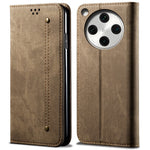 For Oppo Find X8 Pro 5G Case Jeans Cloth Texture Anti-Scratch Leather Stand Phone Cover